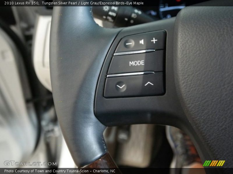 Tungsten Silver Pearl / Light Gray/Espresso Birds-Eye Maple 2010 Lexus RX 350