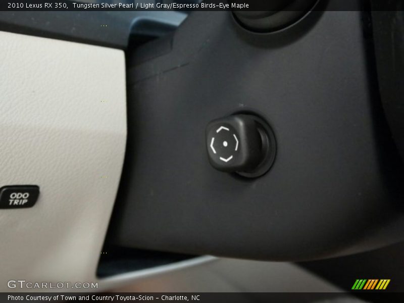 Tungsten Silver Pearl / Light Gray/Espresso Birds-Eye Maple 2010 Lexus RX 350