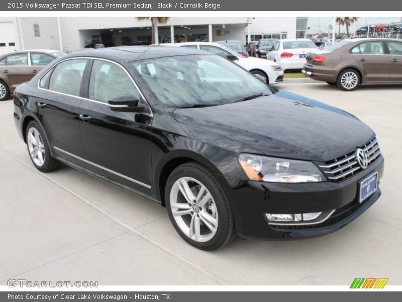 Black / Cornsilk Beige 2015 Volkswagen Passat TDI SEL Premium Sedan
