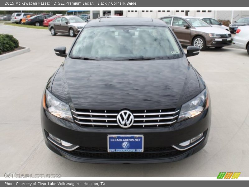 Black / Cornsilk Beige 2015 Volkswagen Passat TDI SEL Premium Sedan