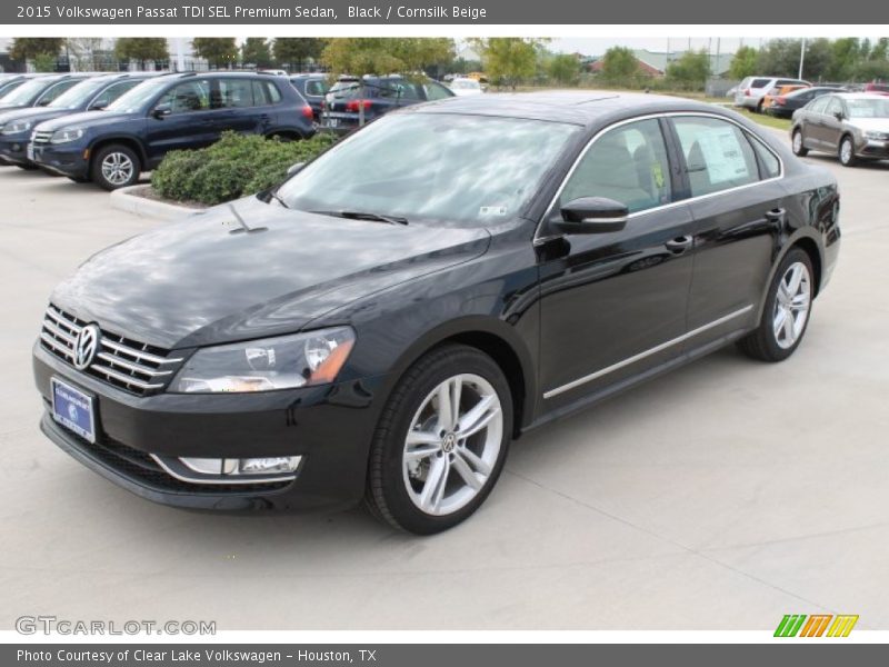 Black / Cornsilk Beige 2015 Volkswagen Passat TDI SEL Premium Sedan