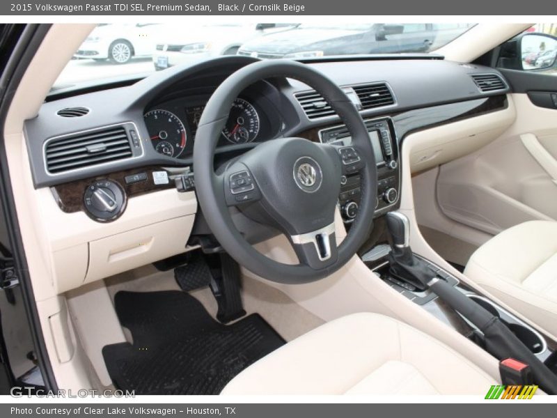 Black / Cornsilk Beige 2015 Volkswagen Passat TDI SEL Premium Sedan