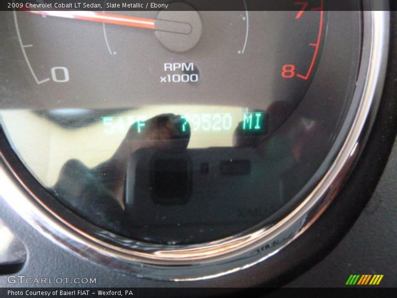 Slate Metallic / Ebony 2009 Chevrolet Cobalt LT Sedan