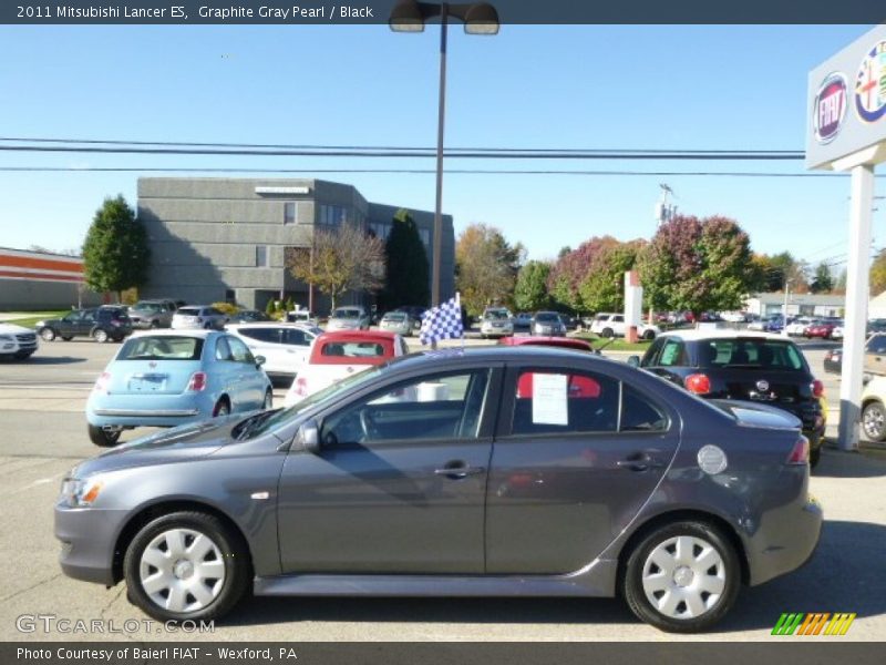 Graphite Gray Pearl / Black 2011 Mitsubishi Lancer ES