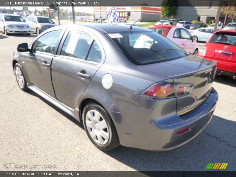 Graphite Gray Pearl / Black 2011 Mitsubishi Lancer ES
