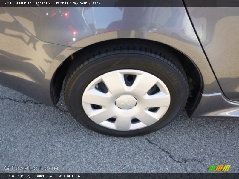 Graphite Gray Pearl / Black 2011 Mitsubishi Lancer ES