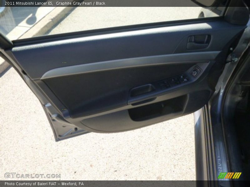 Graphite Gray Pearl / Black 2011 Mitsubishi Lancer ES