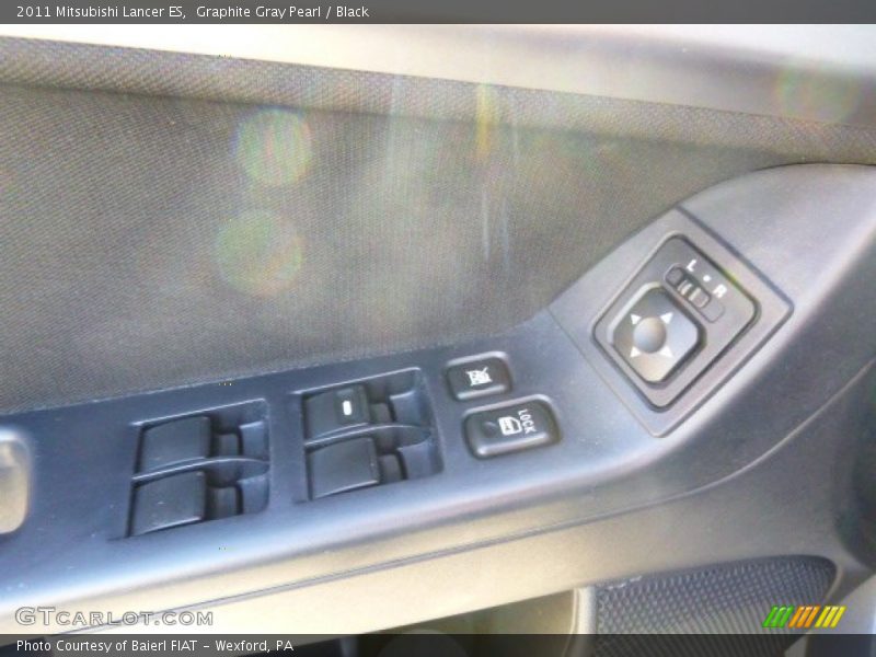 Graphite Gray Pearl / Black 2011 Mitsubishi Lancer ES