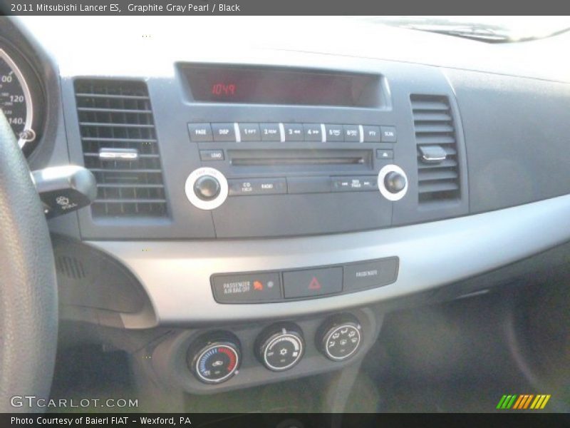 Graphite Gray Pearl / Black 2011 Mitsubishi Lancer ES
