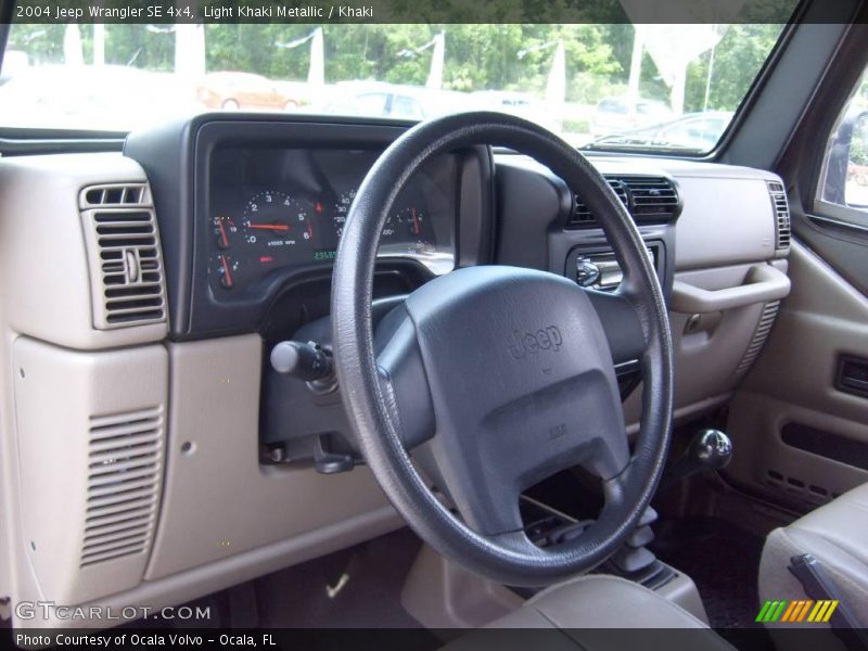 Light Khaki Metallic / Khaki 2004 Jeep Wrangler SE 4x4