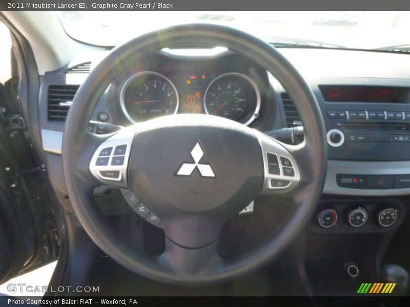 Graphite Gray Pearl / Black 2011 Mitsubishi Lancer ES