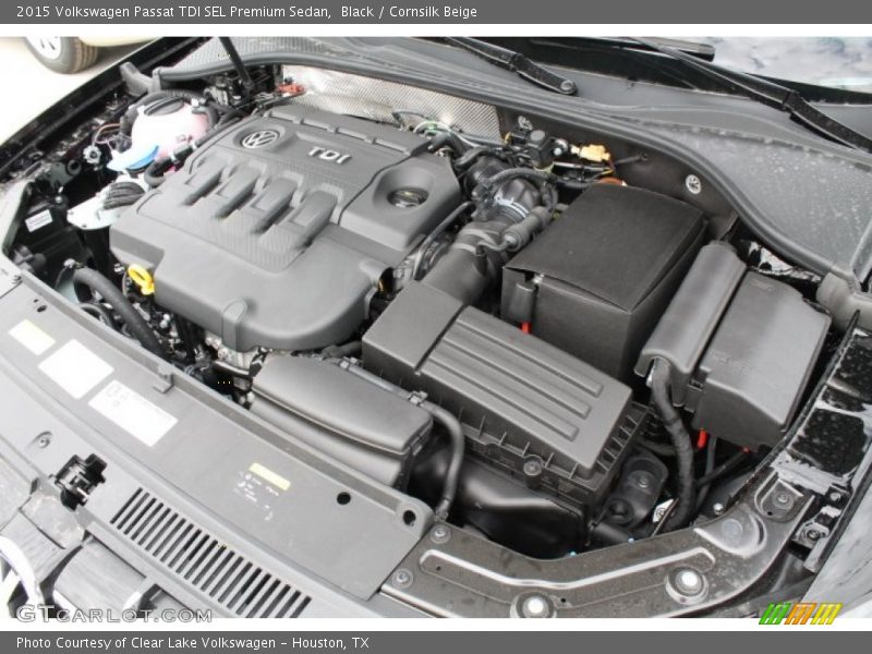 Black / Cornsilk Beige 2015 Volkswagen Passat TDI SEL Premium Sedan