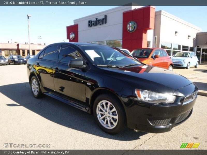Tarmac Black Pearl / Black 2010 Mitsubishi Lancer ES