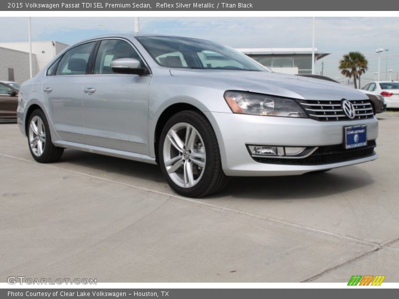 Reflex Silver Metallic / Titan Black 2015 Volkswagen Passat TDI SEL Premium Sedan