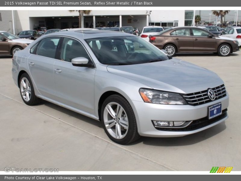 Reflex Silver Metallic / Titan Black 2015 Volkswagen Passat TDI SEL Premium Sedan