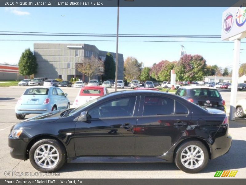 Tarmac Black Pearl / Black 2010 Mitsubishi Lancer ES