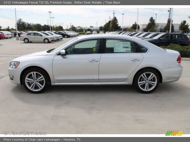 Reflex Silver Metallic / Titan Black 2015 Volkswagen Passat TDI SEL Premium Sedan