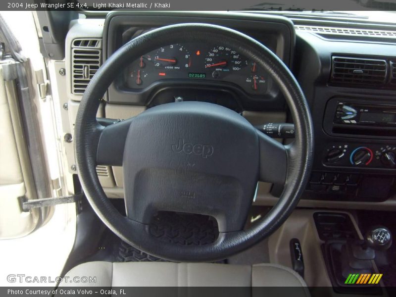 Light Khaki Metallic / Khaki 2004 Jeep Wrangler SE 4x4