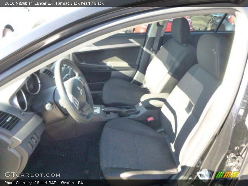 Tarmac Black Pearl / Black 2010 Mitsubishi Lancer ES