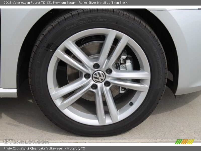 Reflex Silver Metallic / Titan Black 2015 Volkswagen Passat TDI SEL Premium Sedan