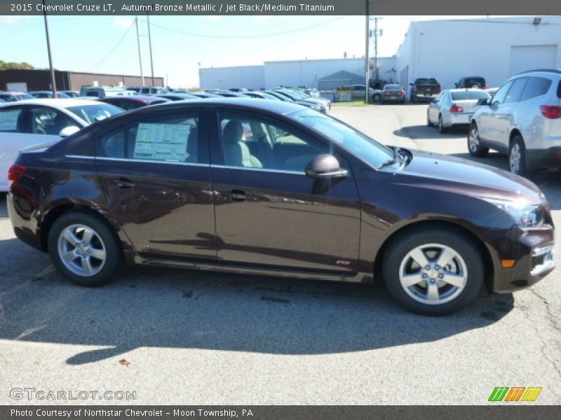 Autumn Bronze Metallic / Jet Black/Medium Titanium 2015 Chevrolet Cruze LT