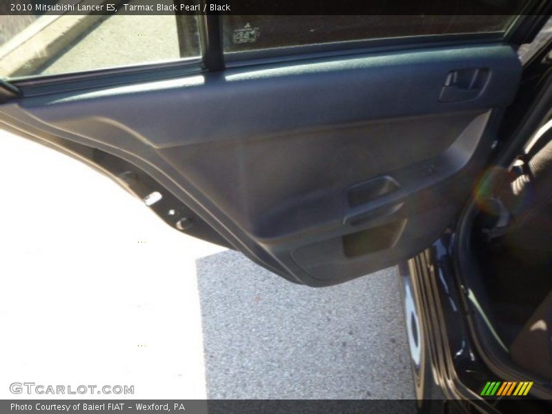 Tarmac Black Pearl / Black 2010 Mitsubishi Lancer ES