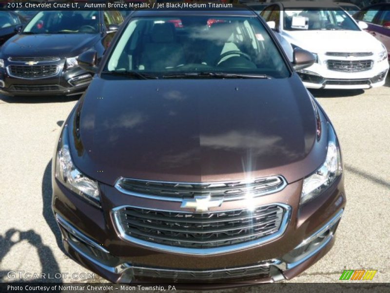 Autumn Bronze Metallic / Jet Black/Medium Titanium 2015 Chevrolet Cruze LT