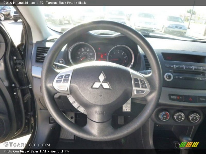 Tarmac Black Pearl / Black 2010 Mitsubishi Lancer ES