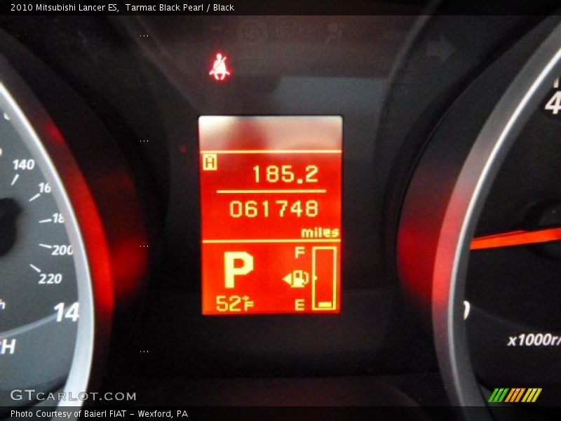 Tarmac Black Pearl / Black 2010 Mitsubishi Lancer ES