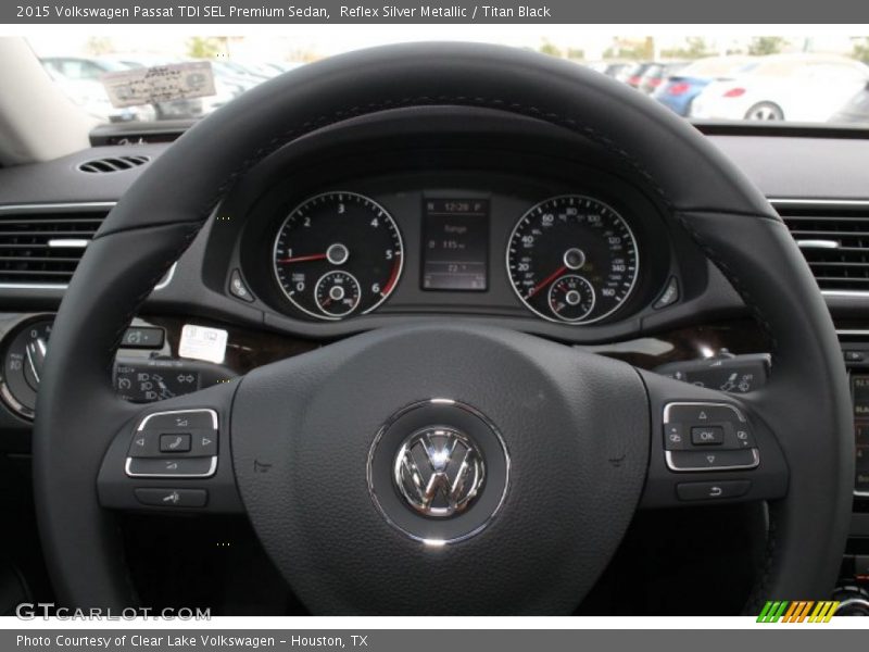 Reflex Silver Metallic / Titan Black 2015 Volkswagen Passat TDI SEL Premium Sedan