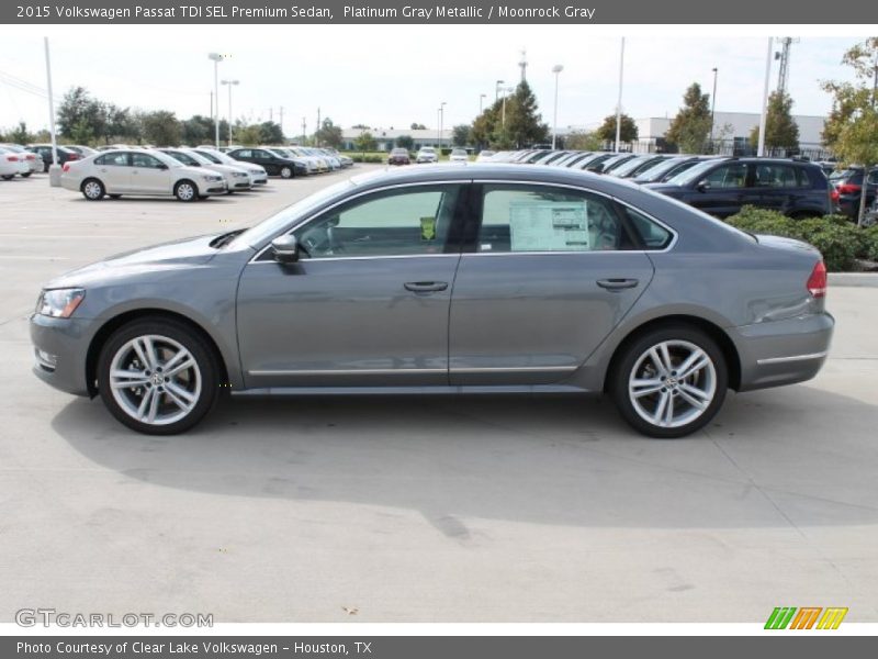 Platinum Gray Metallic / Moonrock Gray 2015 Volkswagen Passat TDI SEL Premium Sedan