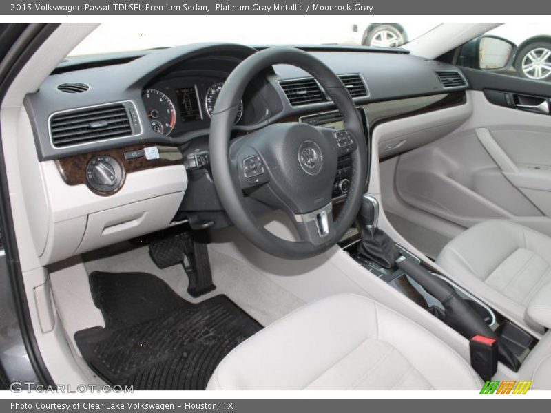 Moonrock Gray Interior - 2015 Passat TDI SEL Premium Sedan 