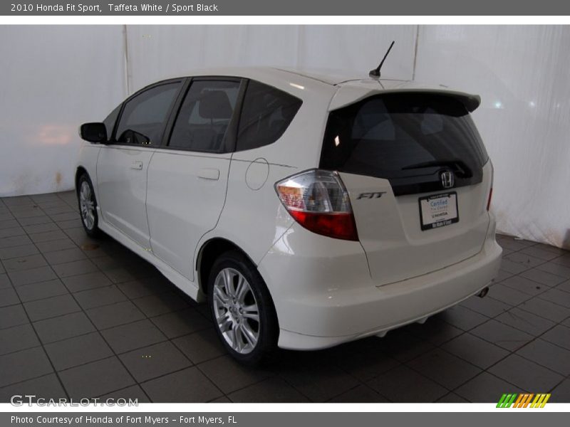 Taffeta White / Sport Black 2010 Honda Fit Sport