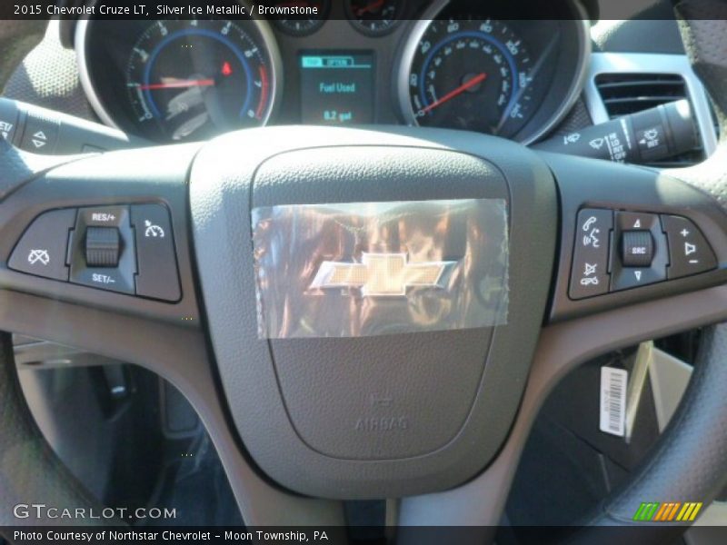 Silver Ice Metallic / Brownstone 2015 Chevrolet Cruze LT