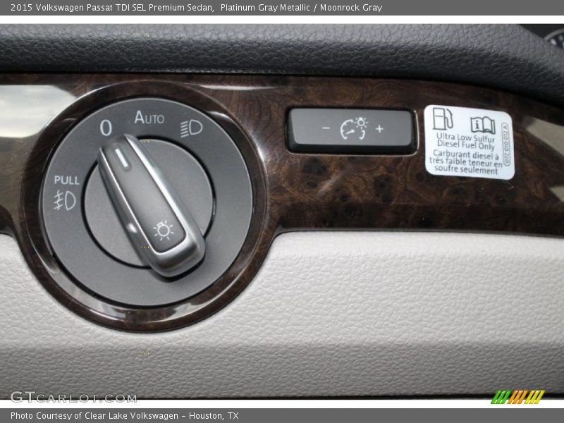 Platinum Gray Metallic / Moonrock Gray 2015 Volkswagen Passat TDI SEL Premium Sedan