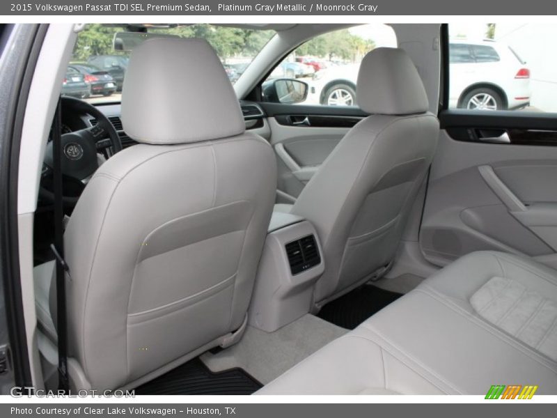 Rear Seat of 2015 Passat TDI SEL Premium Sedan