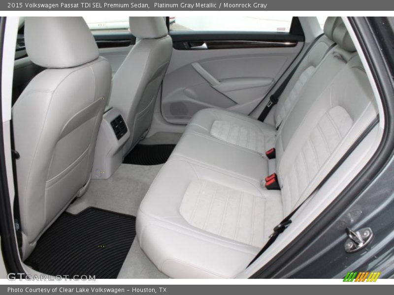Rear Seat of 2015 Passat TDI SEL Premium Sedan
