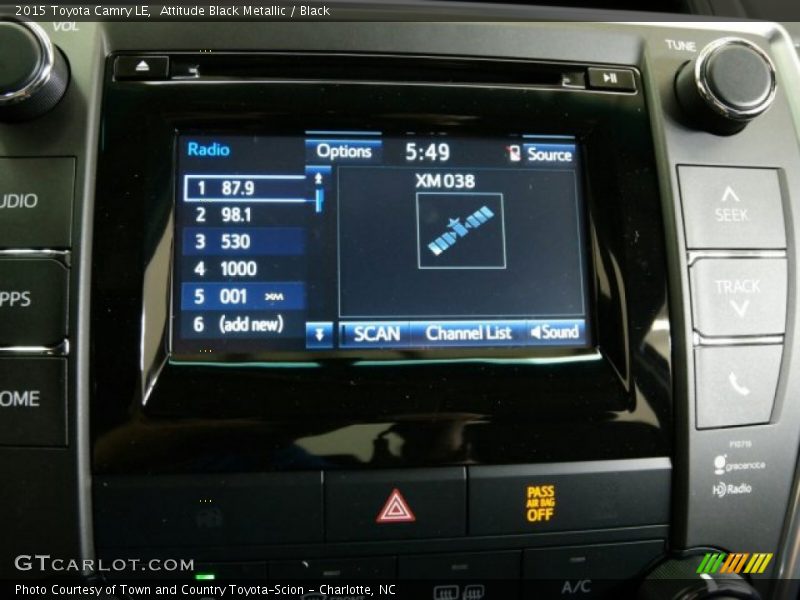 Attitude Black Metallic / Black 2015 Toyota Camry LE