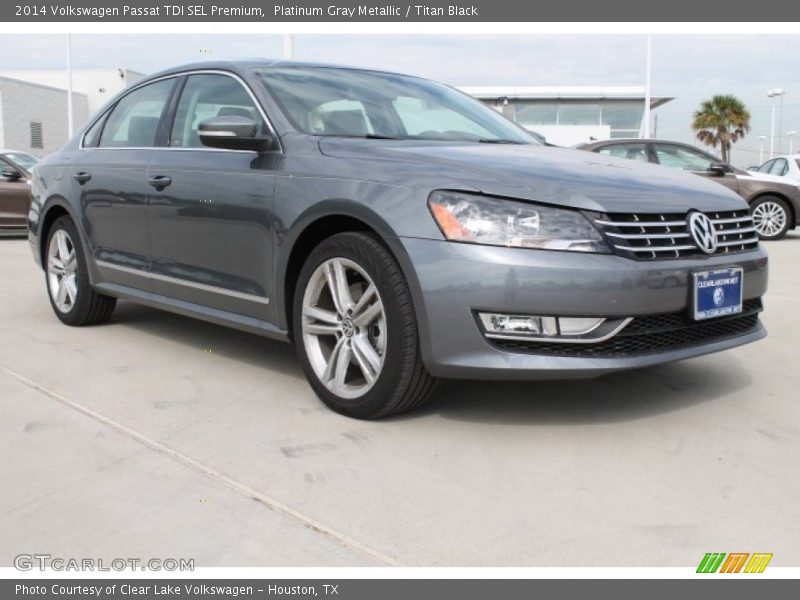 Platinum Gray Metallic / Titan Black 2014 Volkswagen Passat TDI SEL Premium