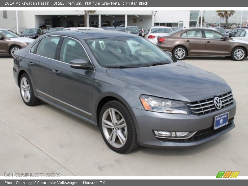 Platinum Gray Metallic / Titan Black 2014 Volkswagen Passat TDI SEL Premium