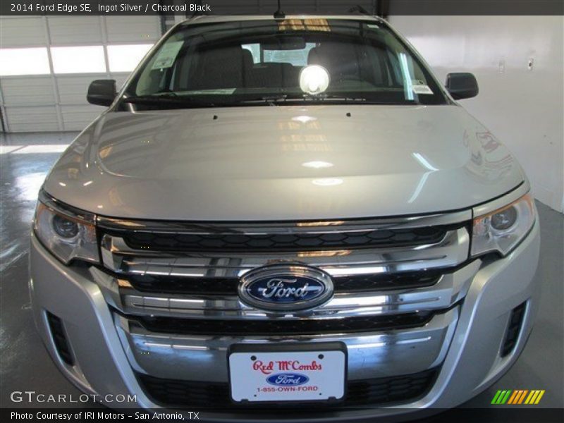 Ingot Silver / Charcoal Black 2014 Ford Edge SE