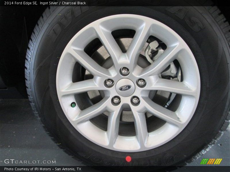 Ingot Silver / Charcoal Black 2014 Ford Edge SE