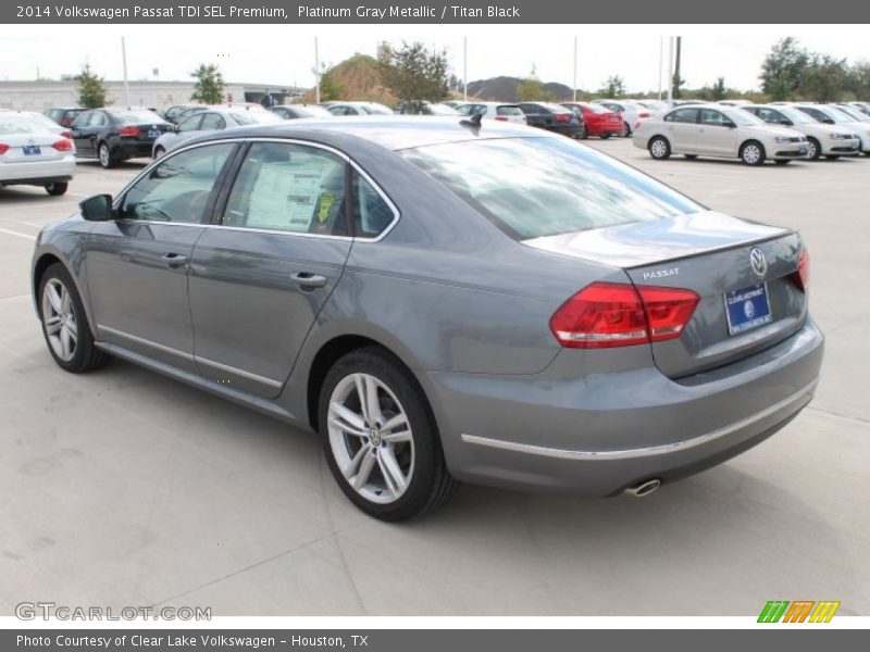Platinum Gray Metallic / Titan Black 2014 Volkswagen Passat TDI SEL Premium