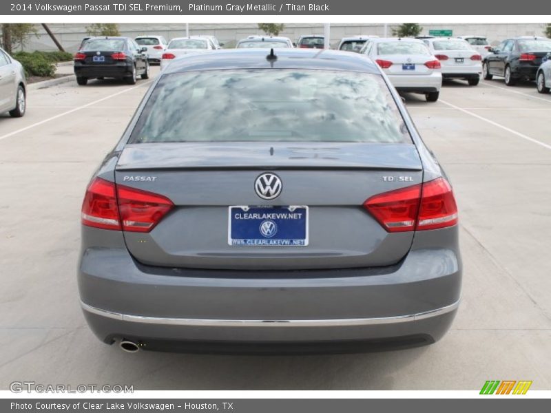 Platinum Gray Metallic / Titan Black 2014 Volkswagen Passat TDI SEL Premium