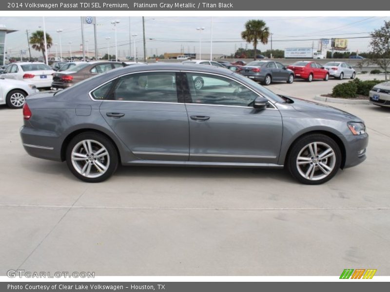 Platinum Gray Metallic / Titan Black 2014 Volkswagen Passat TDI SEL Premium