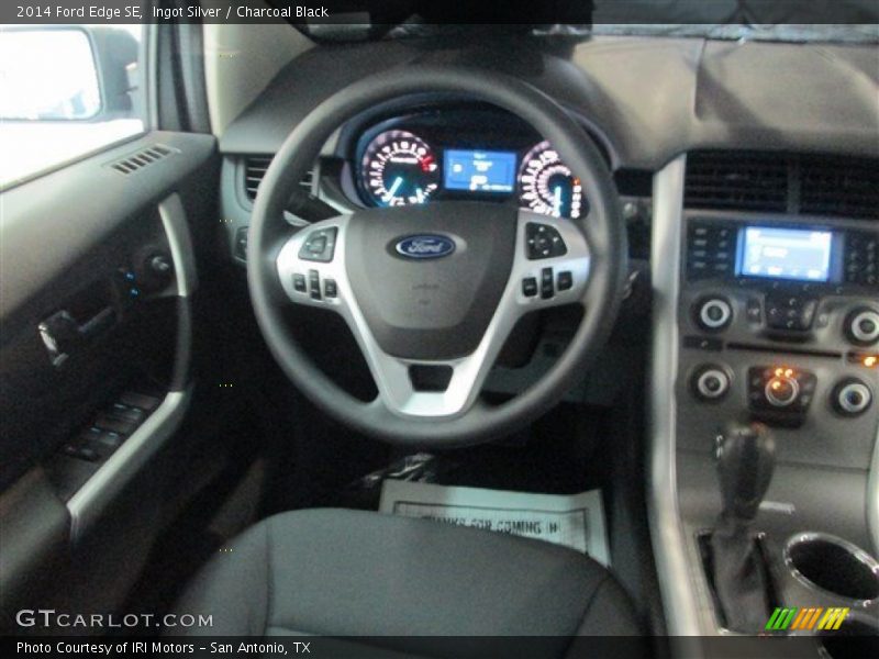 Ingot Silver / Charcoal Black 2014 Ford Edge SE