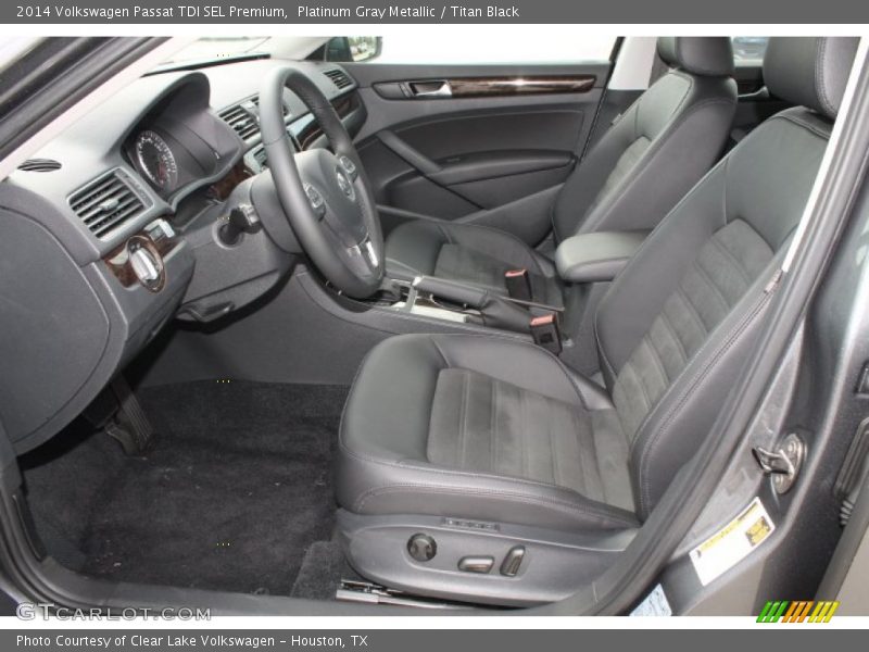 Platinum Gray Metallic / Titan Black 2014 Volkswagen Passat TDI SEL Premium