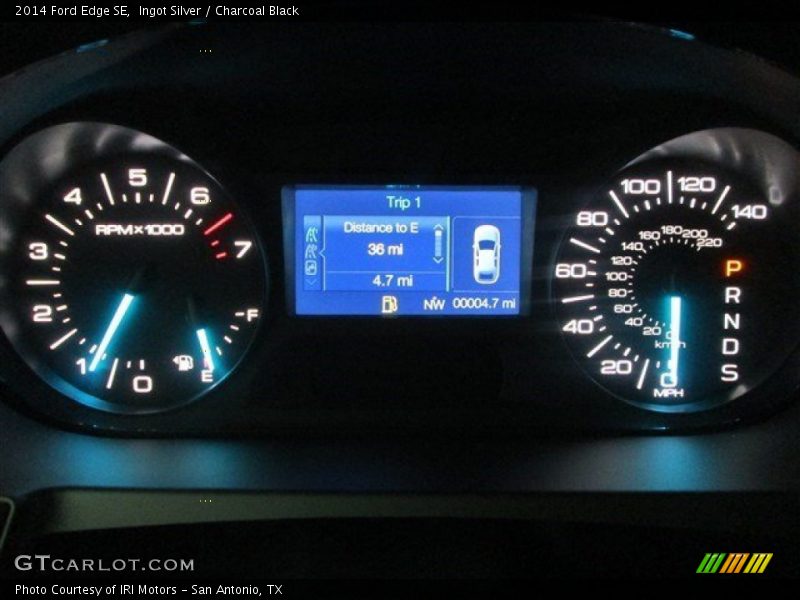 Ingot Silver / Charcoal Black 2014 Ford Edge SE
