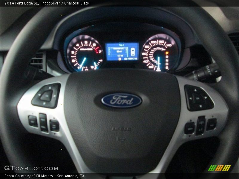 Ingot Silver / Charcoal Black 2014 Ford Edge SE