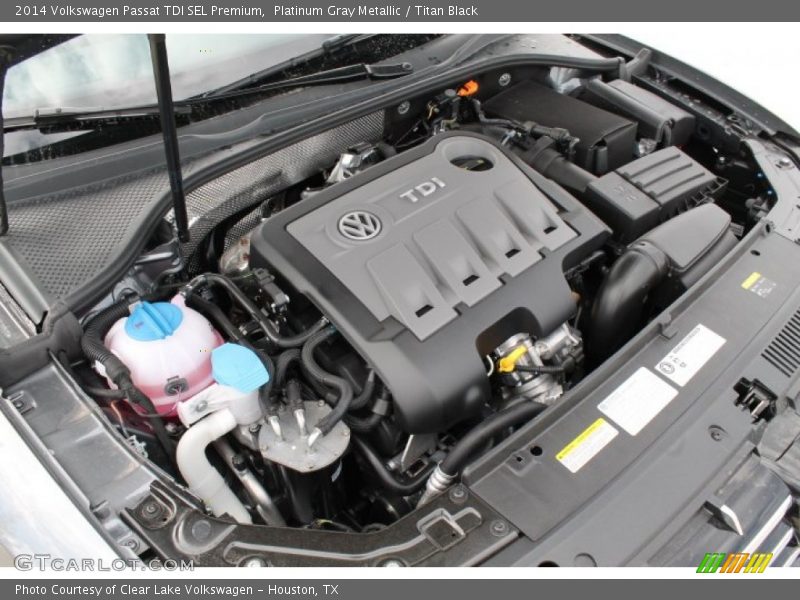 Platinum Gray Metallic / Titan Black 2014 Volkswagen Passat TDI SEL Premium